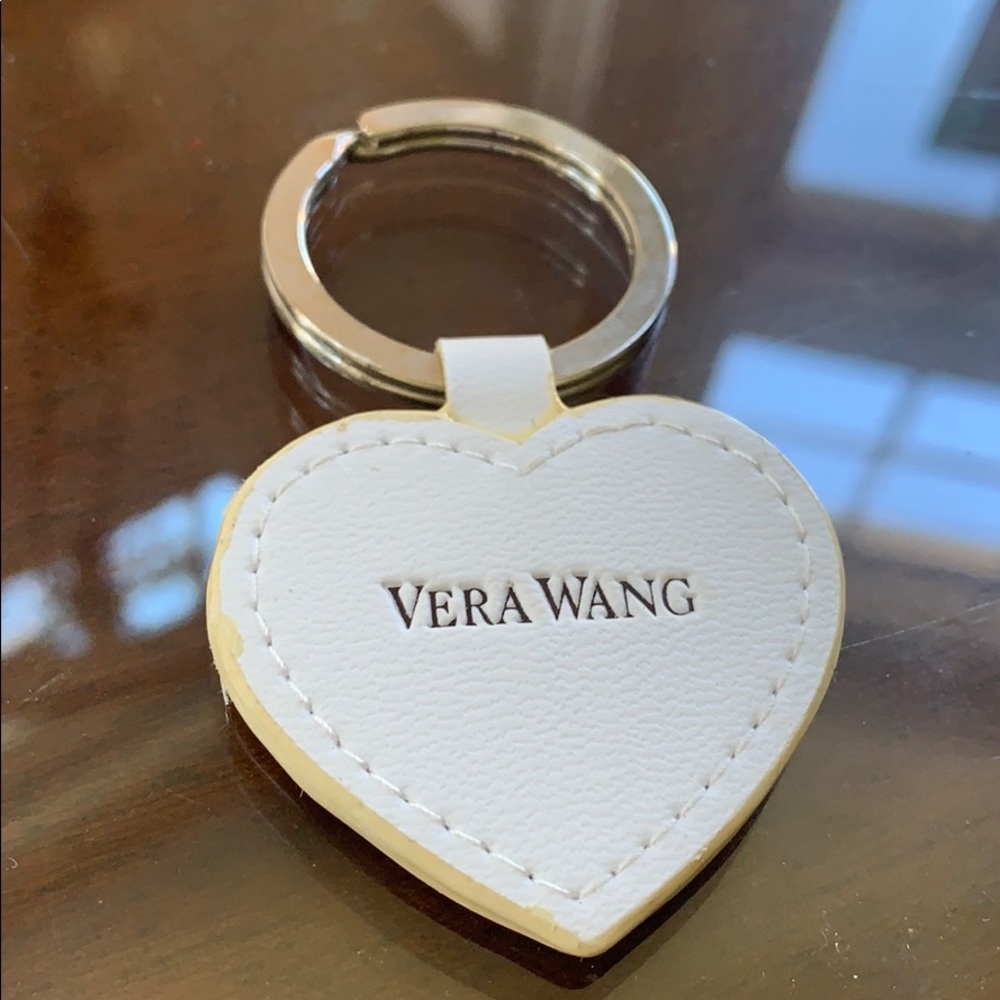 Vera Wang Heart-Shaped Faux Leather Key Chain
